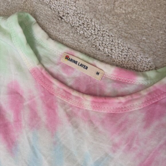 Marine Layer Pastel Rainbow Tie-Dye Tee - Picture 2 of 3